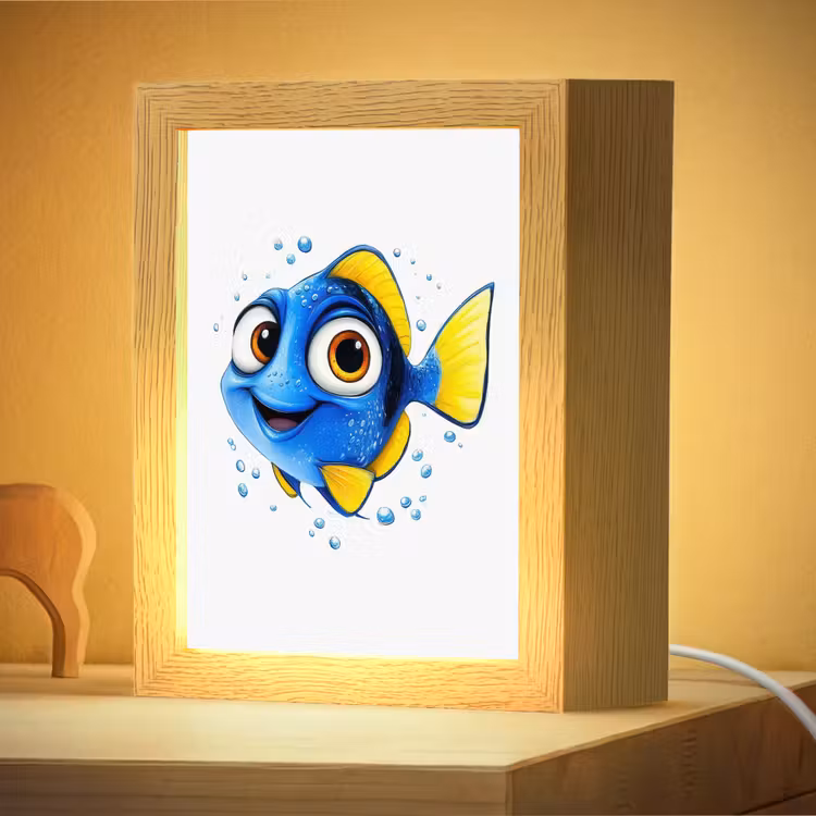 Nachtlampje - Doktersvis - Blauw - Vis - Spetters — 4