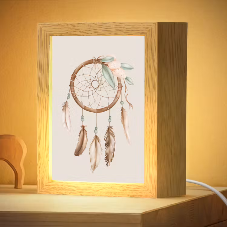 Nachtlampje - Dromenvanger - Bohemian - Boho - Pastel kleuren — 4
