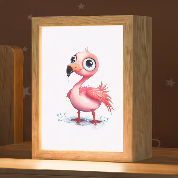Nachtlampje - Flamingo - Roze - Water — 1