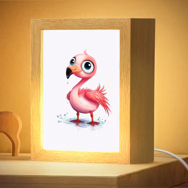Nachtlampje - Flamingo - Roze - Water — 4