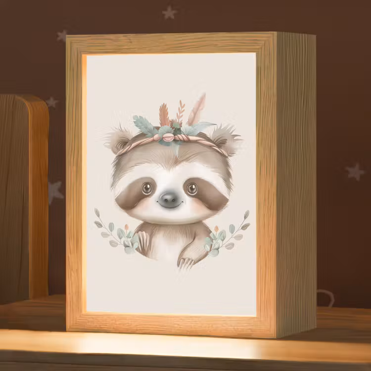 Nachtlampje - Luiaard - Dieren - Bohemian - Boho — 1