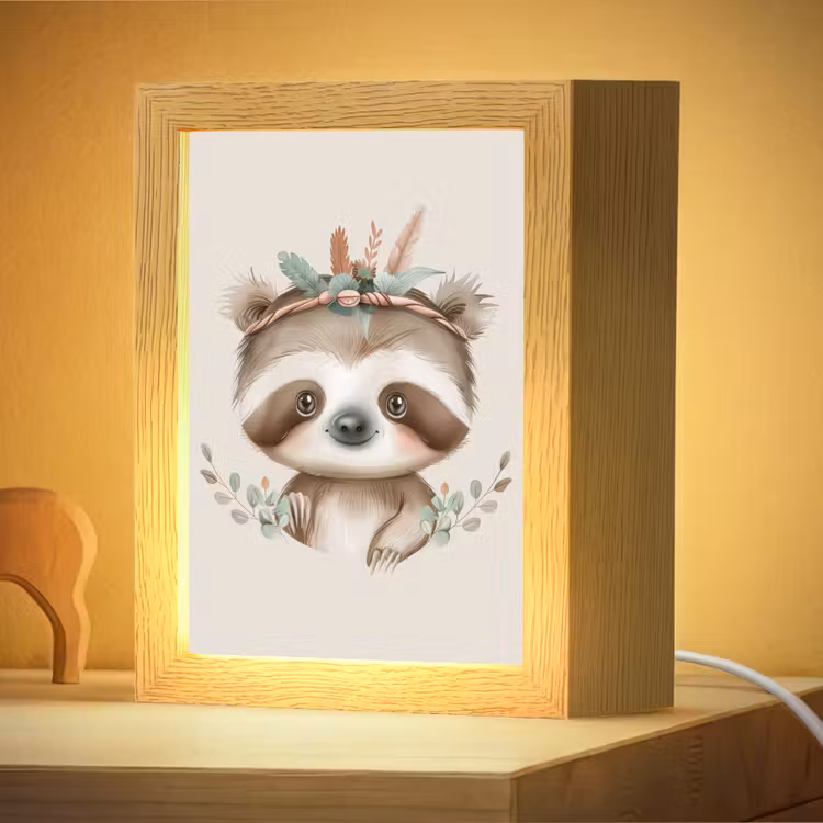 Nachtlampje - Luiaard - Dieren - Bohemian - Boho — 4