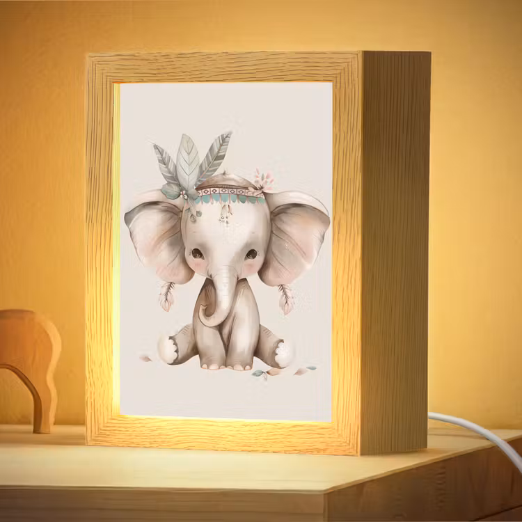Nachtlampje - Olifant - Bohemian - Dieren - Boho — 4
