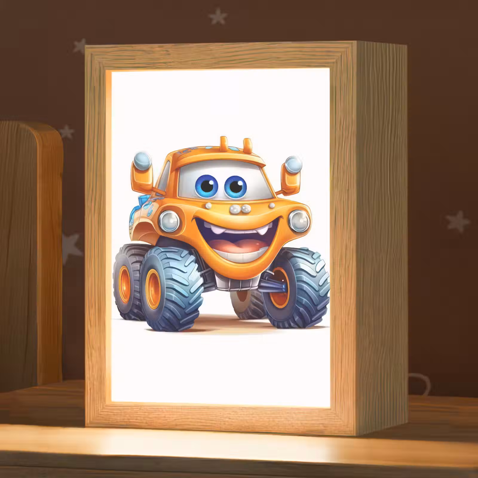 Nachtlampje - Auto - Oranje - Jongen - Kind — 1