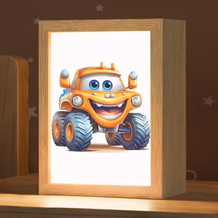 Nachtlampje - Auto - Oranje - Jongen - Kind — 1