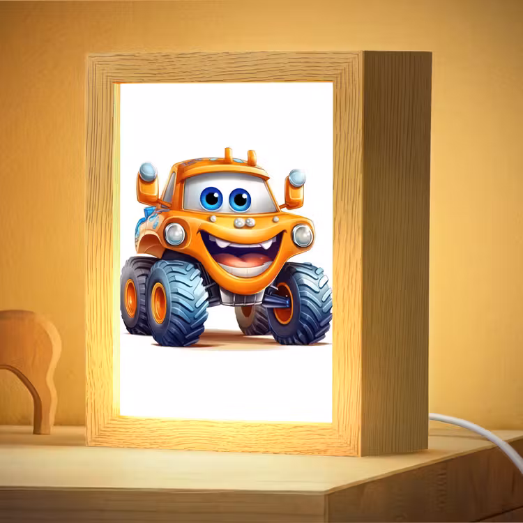 Nachtlampje - Auto - Oranje - Jongen - Kind — 4