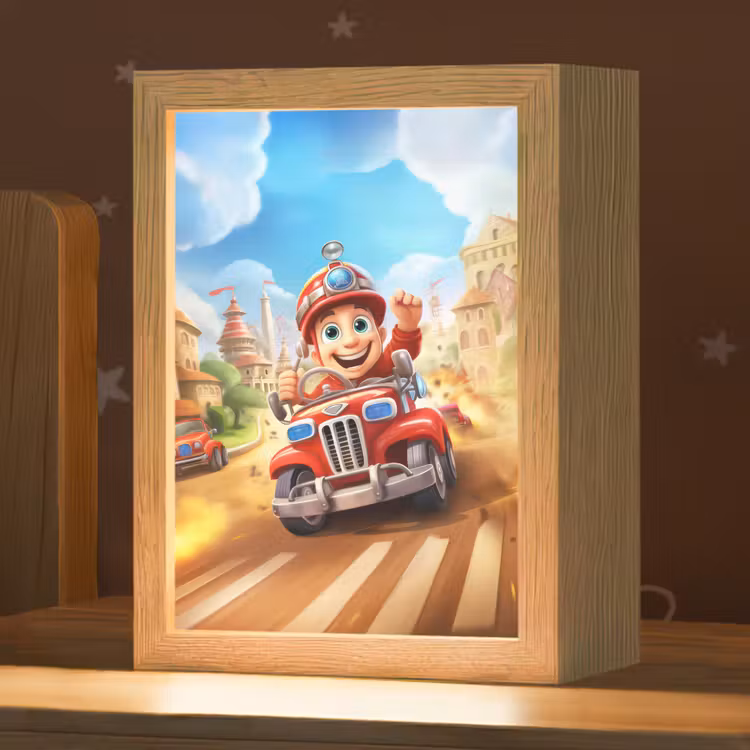 Nachtlampje - Brandweer - Jongens - Kinderen - Auto — 1