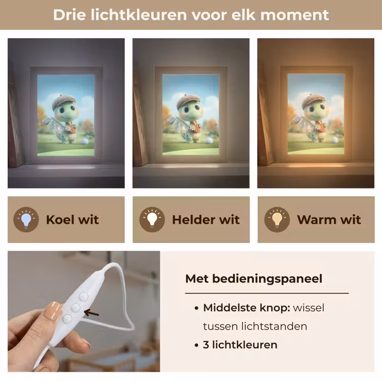 Nachtlampje - Cartoon - Dino - Groen - Golven — 5