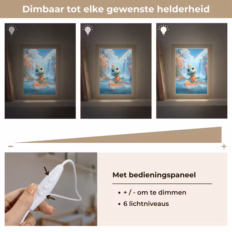Nachtlampje - Dino - Natuur - Waterval — 6