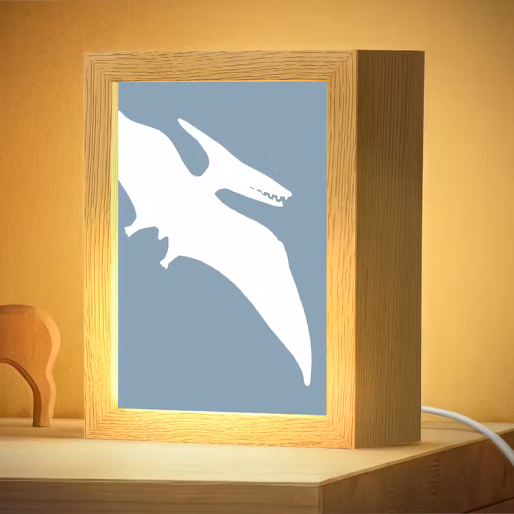 Nachtlampje - Dino - Pteranodon - Dinosaurus - Blauw — 4