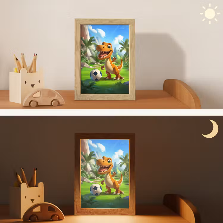 Nachtlampje - Dino - Voetbal - Groen — 7