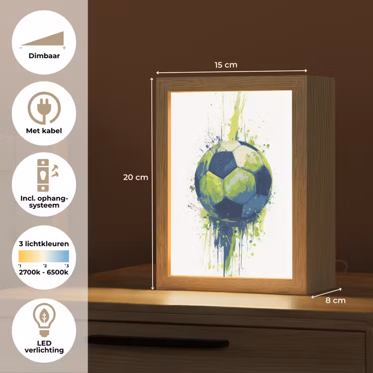 Nachtlampje - Illustratie - Abstract - Voetbal - Verfspatten — 2