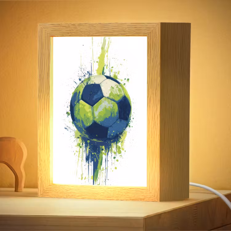 Nachtlampje - Illustratie - Abstract - Voetbal - Verfspatten — 4