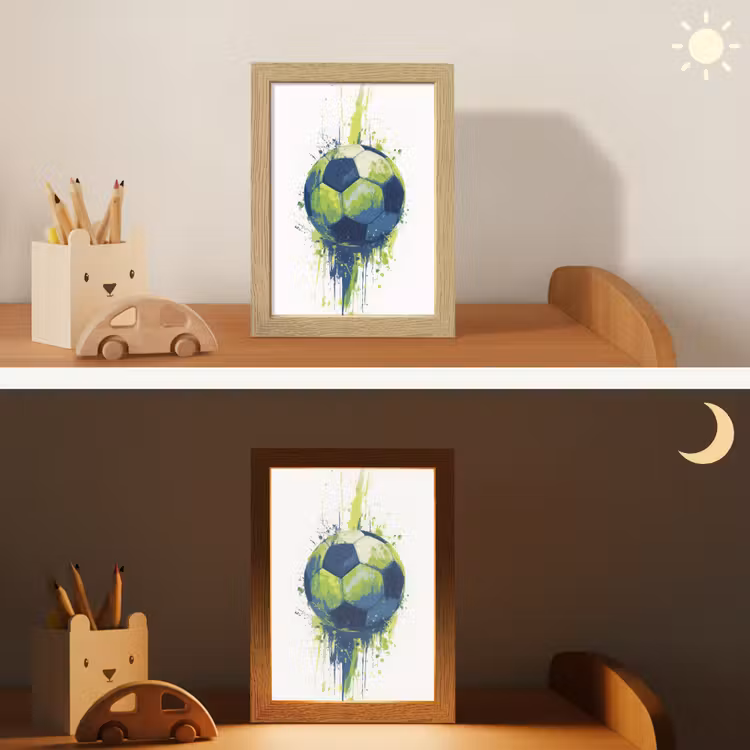 Nachtlampje - Illustratie - Abstract - Voetbal - Verfspatten — 7