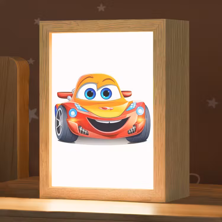 Nachtlampje - Raceauto - Oranje - Jongens - Kinderen - Auto — 1