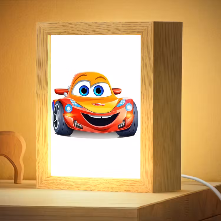 Nachtlampje - Raceauto - Oranje - Jongens - Kinderen - Auto — 4