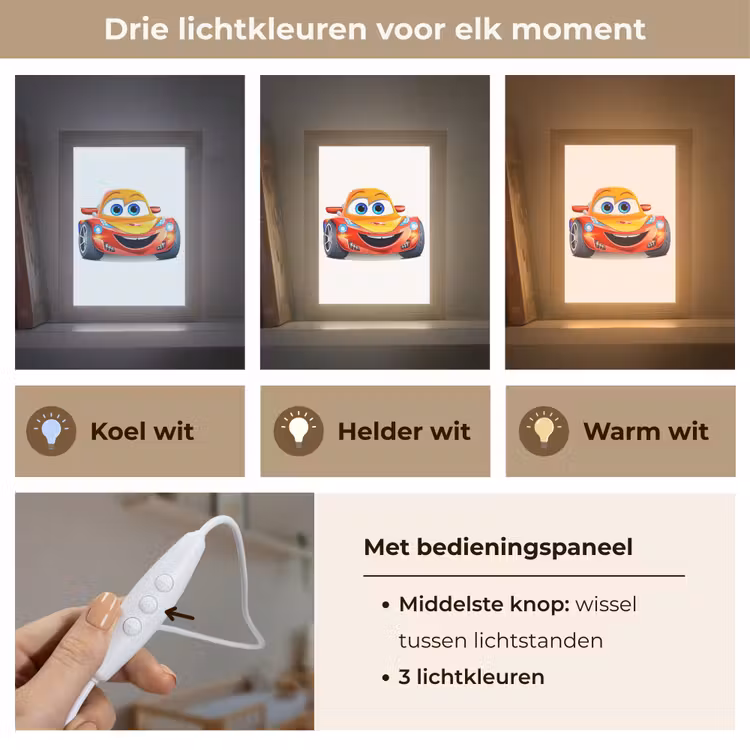 Nachtlampje - Raceauto - Oranje - Jongens - Kinderen - Auto — 5