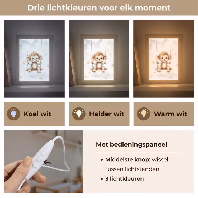 Nachtlampje - Aap - Dier - Kinderen — 5