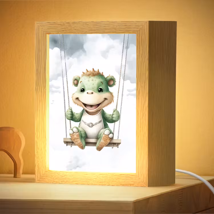 Nachtlampje - Draak - Baby dier - Kinderen — 4