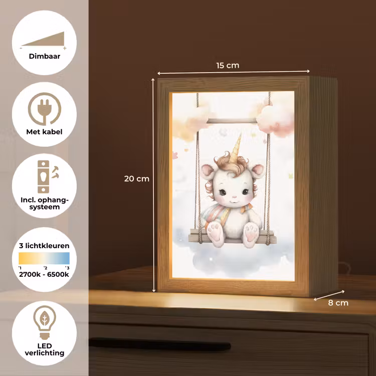 Nachtlampje - Eenhoorn - Dier - Kinderen - Unicorn — 2