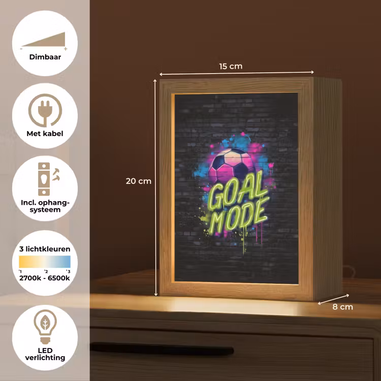 Nachtlampje - Goal - Mode - Neon - Voetbal — 2