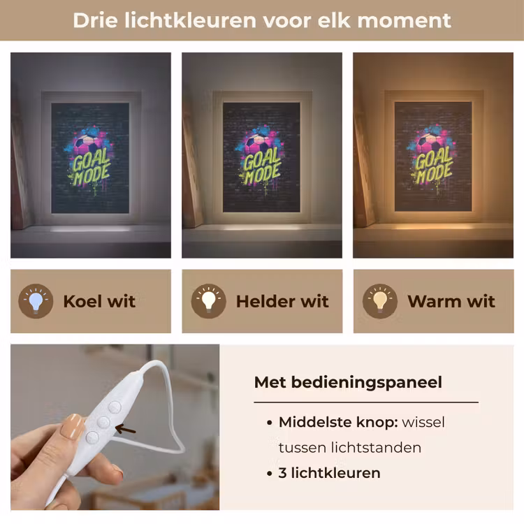 Nachtlampje - Goal - Mode - Neon - Voetbal — 5