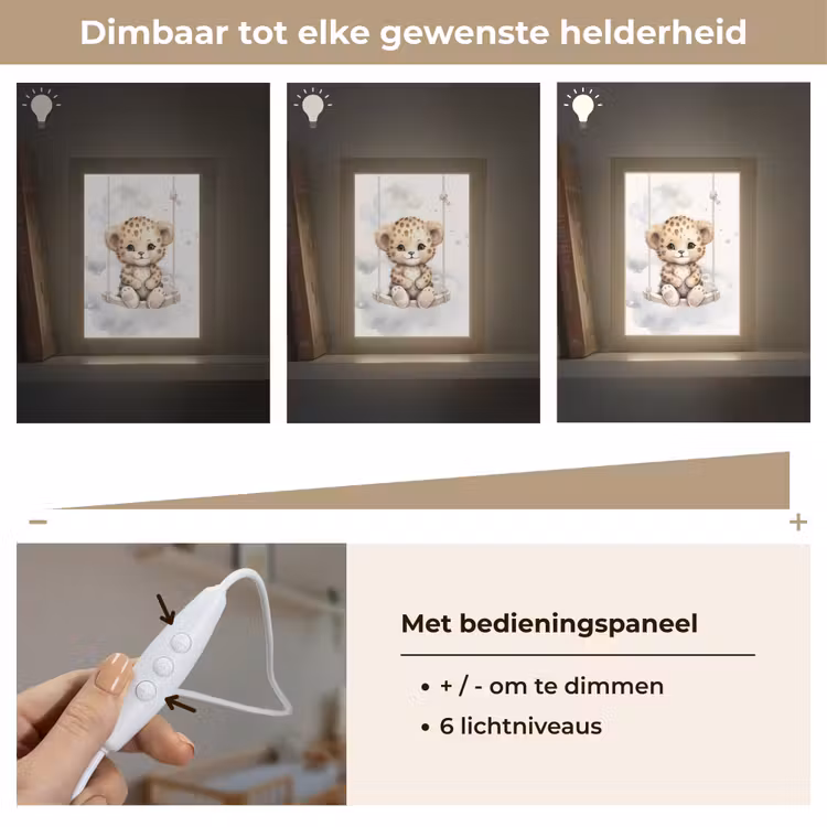 Nachtlampje - Luipaard - Dier - Kinderen — 6