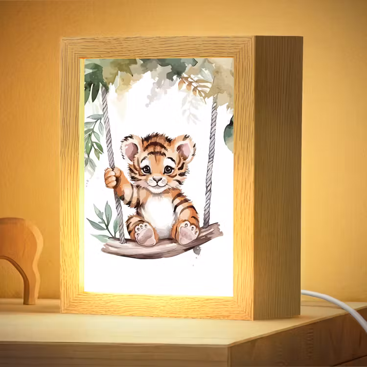 Nachtlampje - Tijger - Dier - Kinderen - Jungle — 4