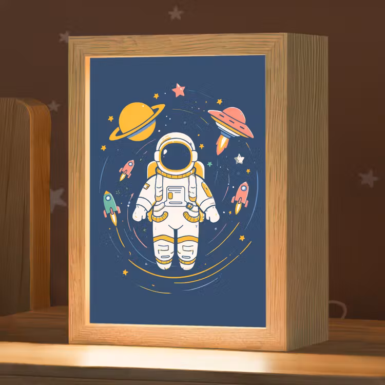 Nachtlampje - Astronaut - Planeten - Raket — 1