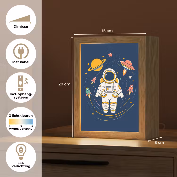Nachtlampje - Astronaut - Planeten - Raket — 2
