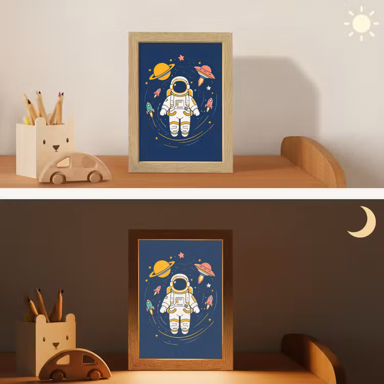 Nachtlampje - Astronaut - Planeten - Raket — 7