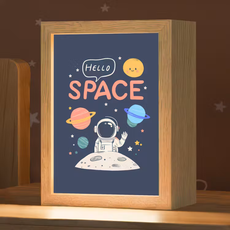 Nachtlampje - Astronaut - Ruimte - Planeten — 1
