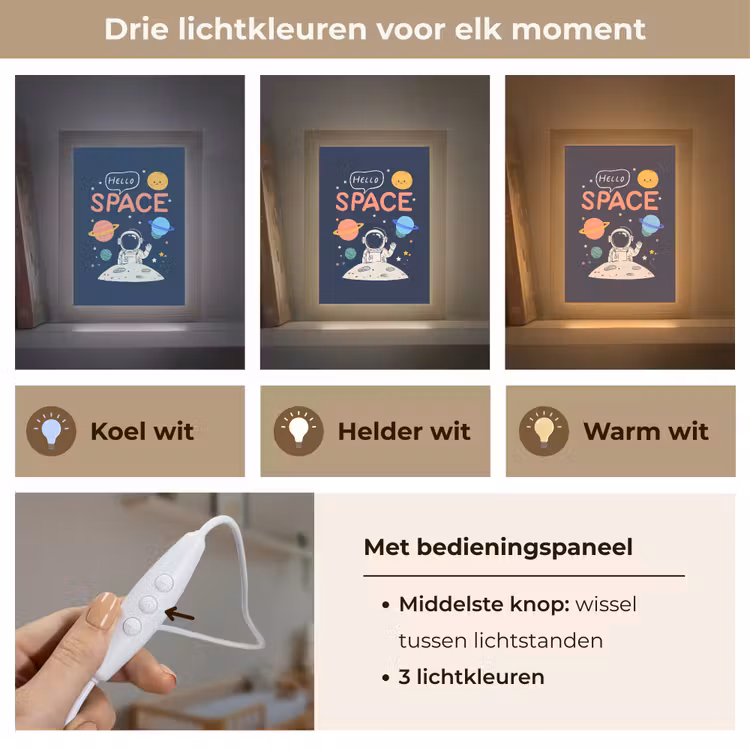 Nachtlampje - Astronaut - Ruimte - Planeten — 5