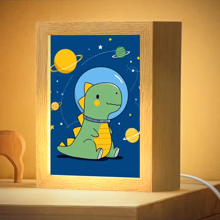 Nachtlampje - Dino - Ruimte - Planeten — 4