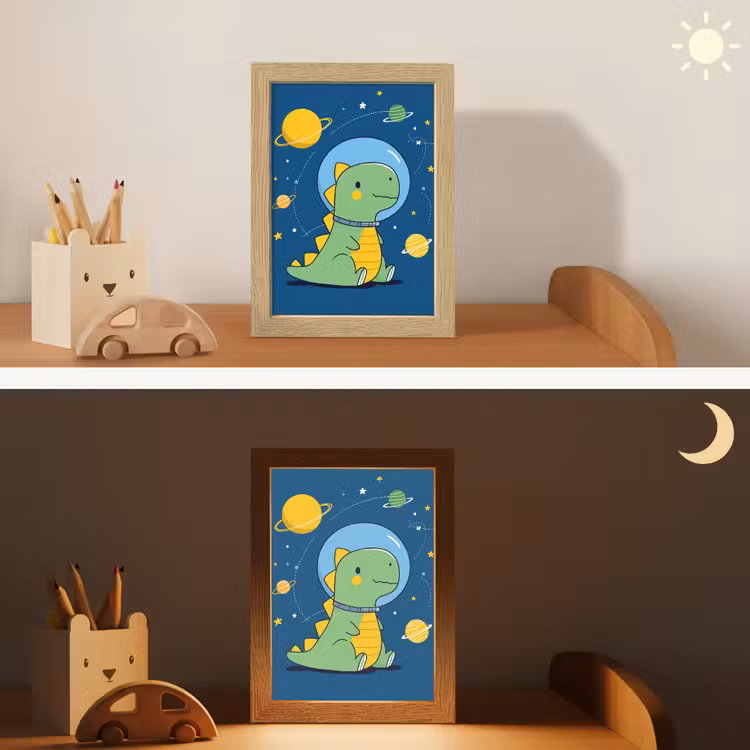 Nachtlampje - Dino - Ruimte - Planeten — 7