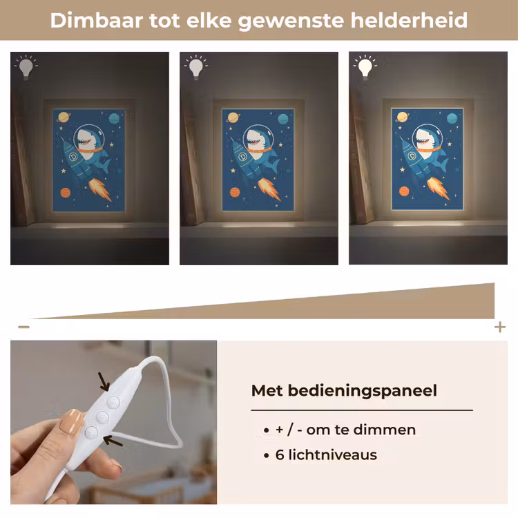 Nachtlampje - Raket - Haai - Ruimte — 6