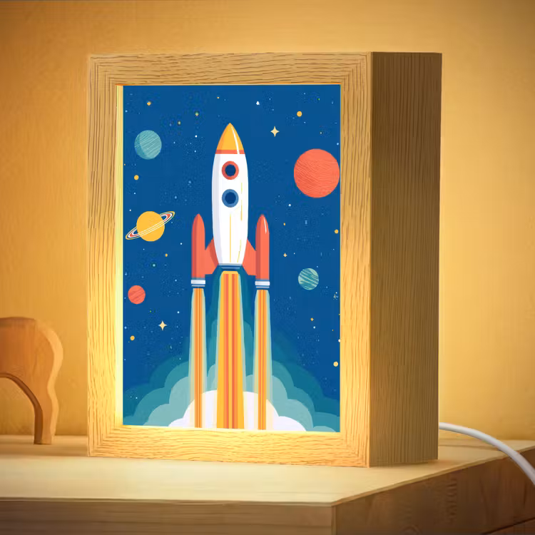 Nachtlampje - Raket - Planeten - Ruimte — 4