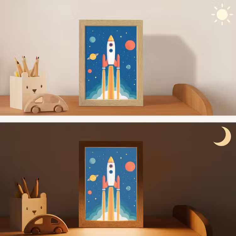 Nachtlampje - Raket - Planeten - Ruimte — 7