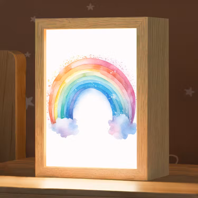 Nachtlampje - Regenboog - Kinderen - Meisje — 1