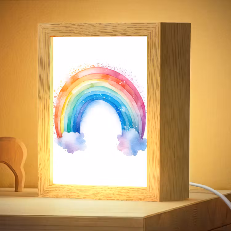 Nachtlampje - Regenboog - Kinderen - Meisje — 4