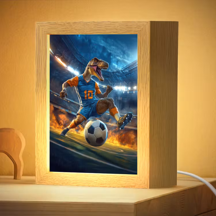 Nachtlampje - T-Rex - Voetbal - Stadion — 4