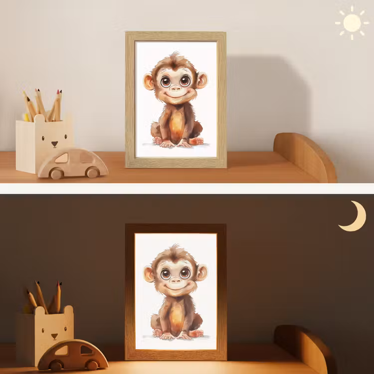 Nachtlampje - Aap - Baby - Jungle dieren — 7