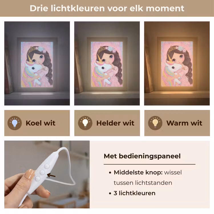 Nachtlampje - Meisje - Eenhoorn - Glitter — 5