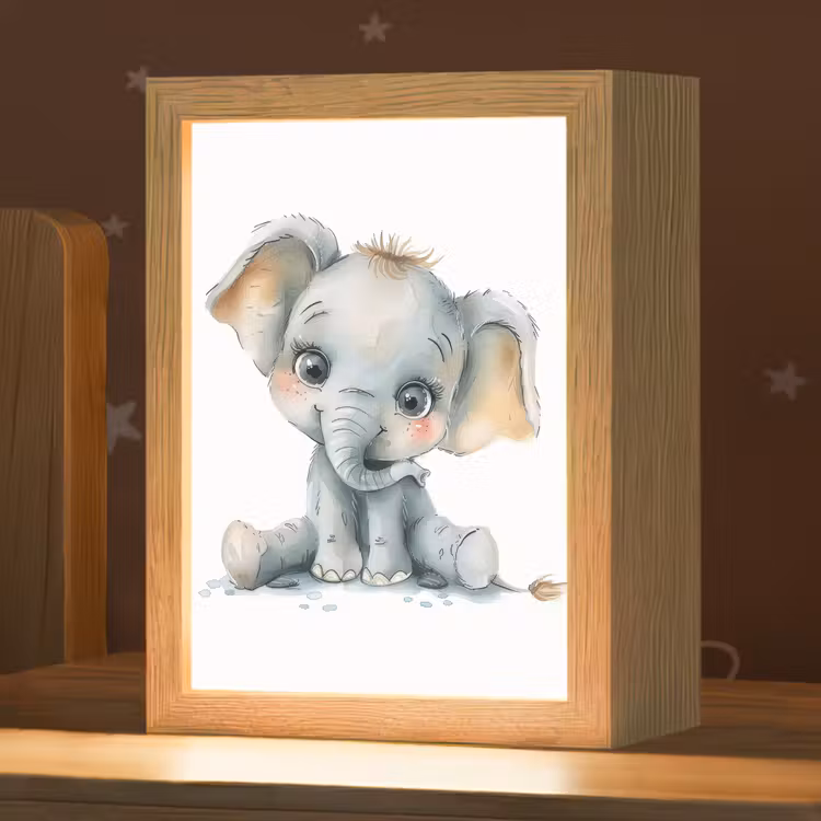 Nachtlampje - Olifant - Baby dier — 1
