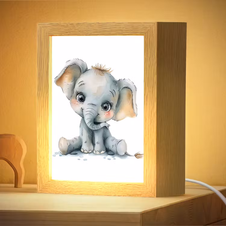 Nachtlampje - Olifant - Baby dier — 4