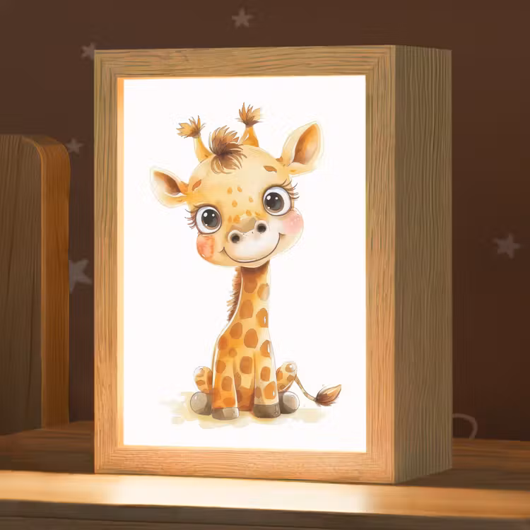 Nachtlampje - Giraf - Baby dier - Wilde dieren — 1