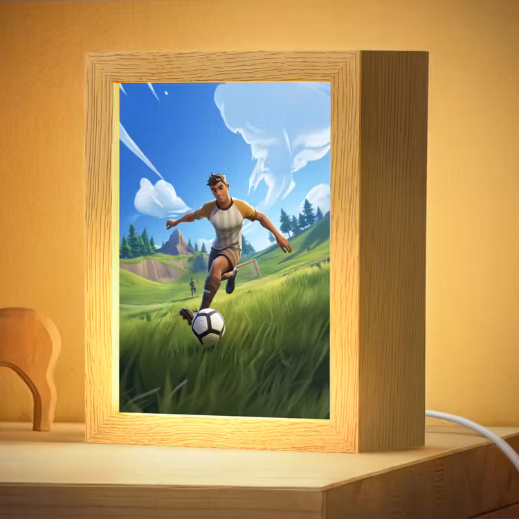 Nachtlampje - Illustratie - Voetbal - Game - Grasveld — 4