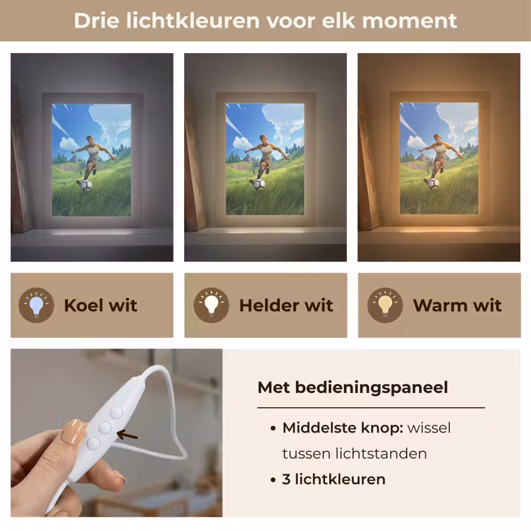 Nachtlampje - Illustratie - Voetbal - Game - Grasveld — 5