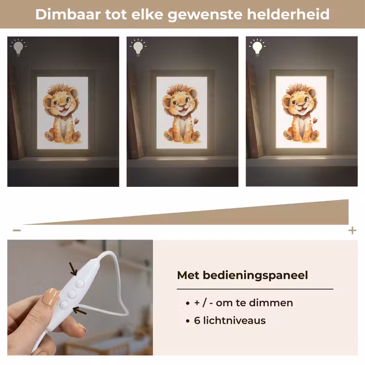 Nachtlampje - Leeuw - Baby dier — 6
