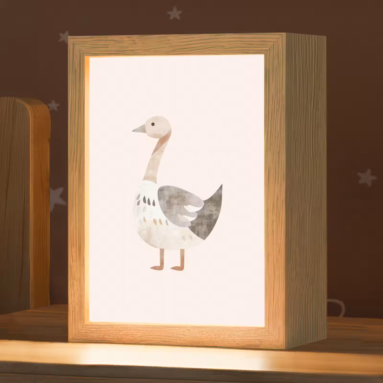 Nachtlampje - Gans - Dier - Pastel kleuren — 1
